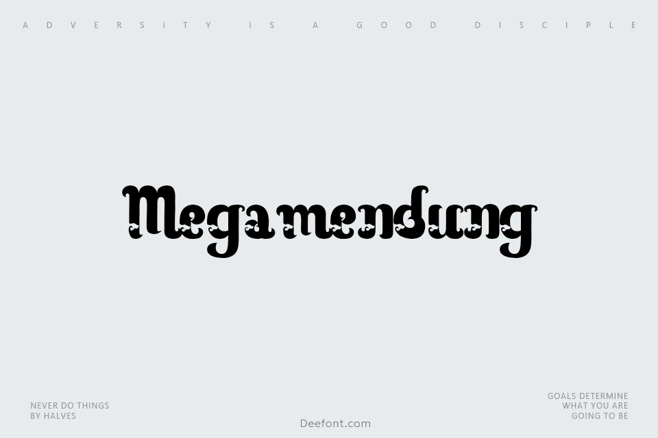 Megamendung Font