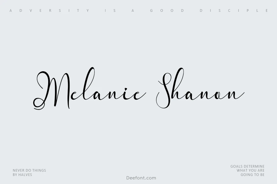 Melanie Shanon Font