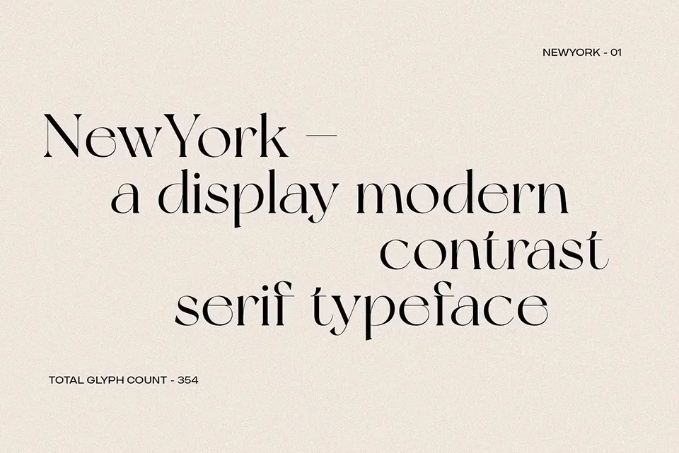 New York Serif Font