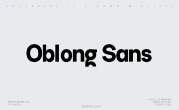 Oblong Sans Font Family