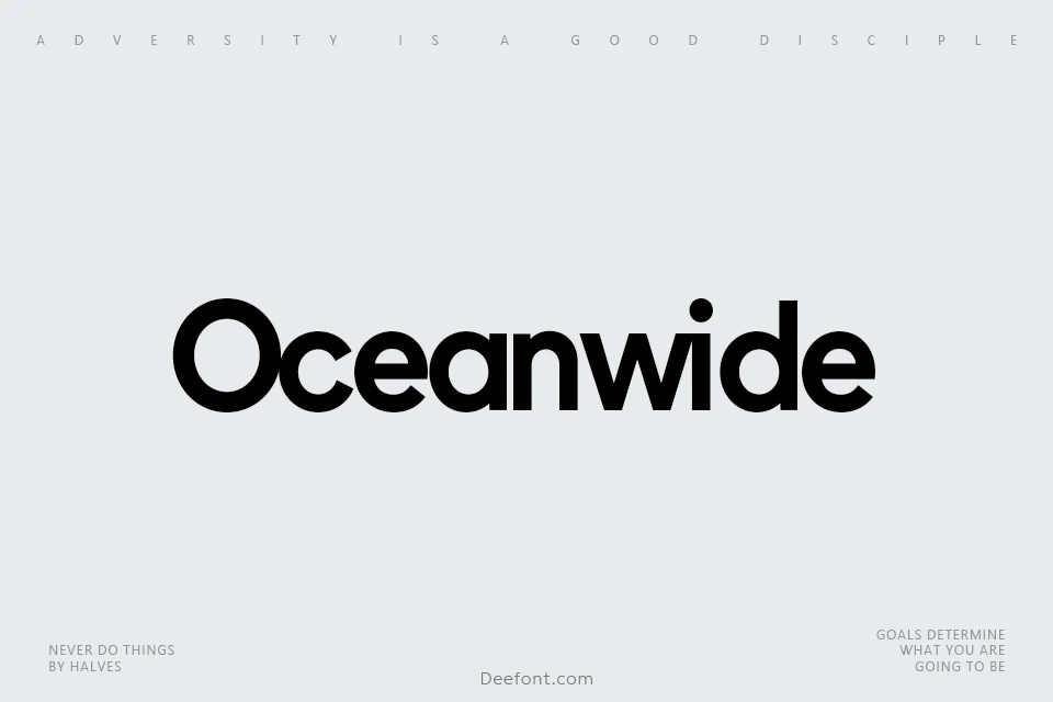 Oceanwide Font