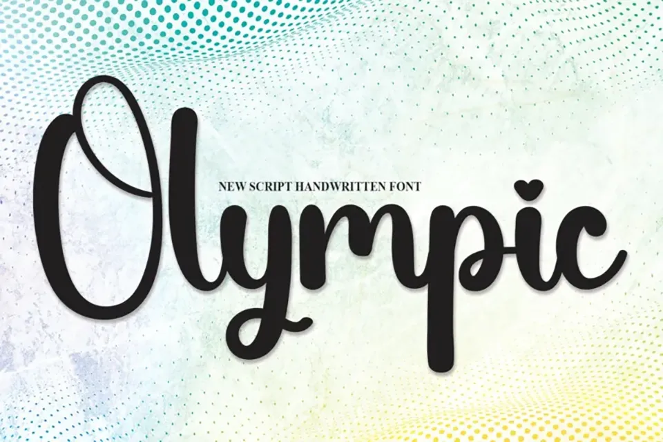 Olympic Script Font