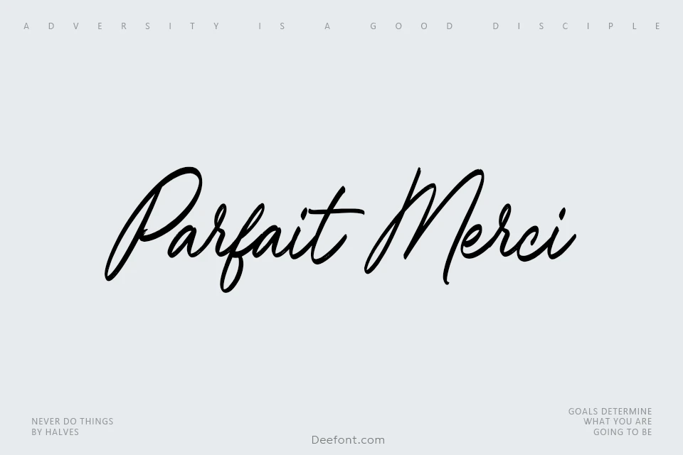 Parfait Merci Font
