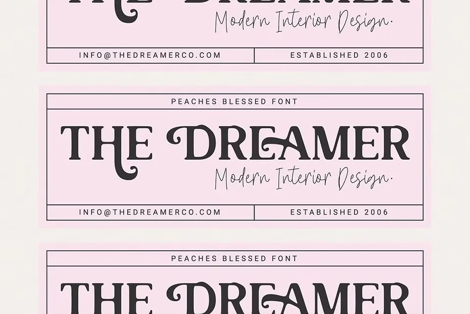 Peaches Blessed Font