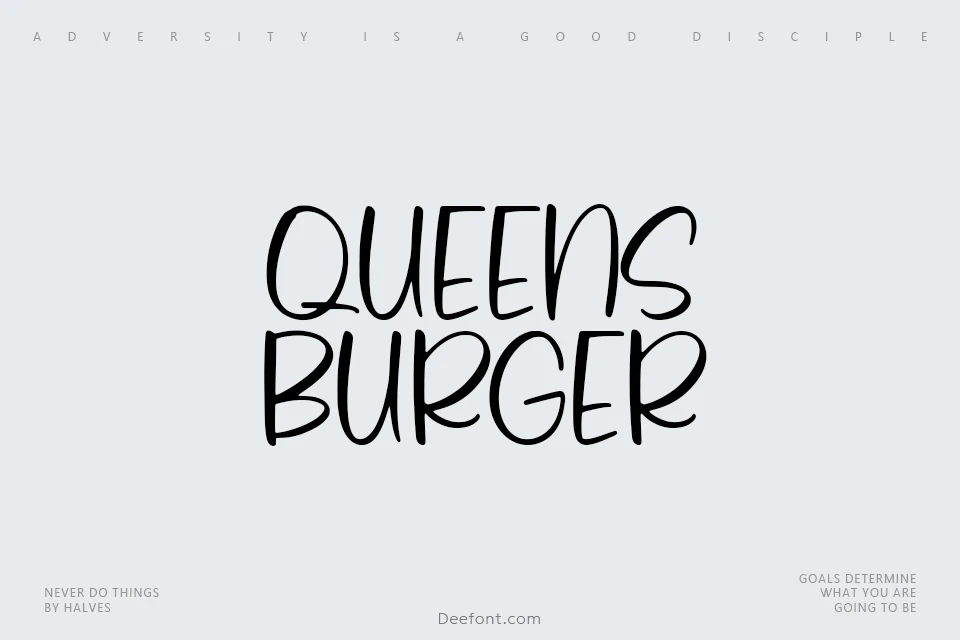 Queens Burger Font