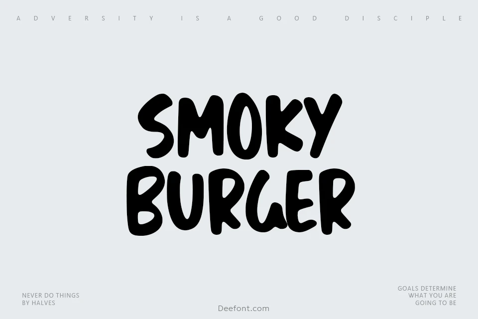 Smoky Burger Font