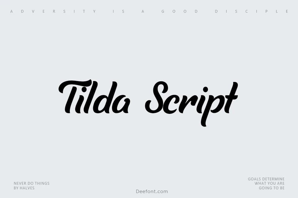 Tilda Script Font