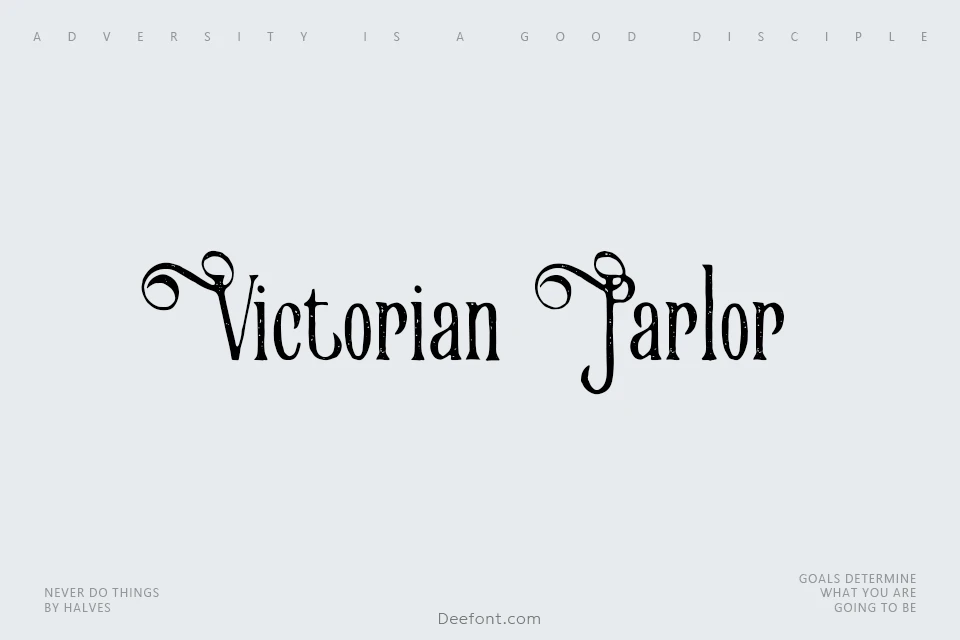Victorian Parlor Font