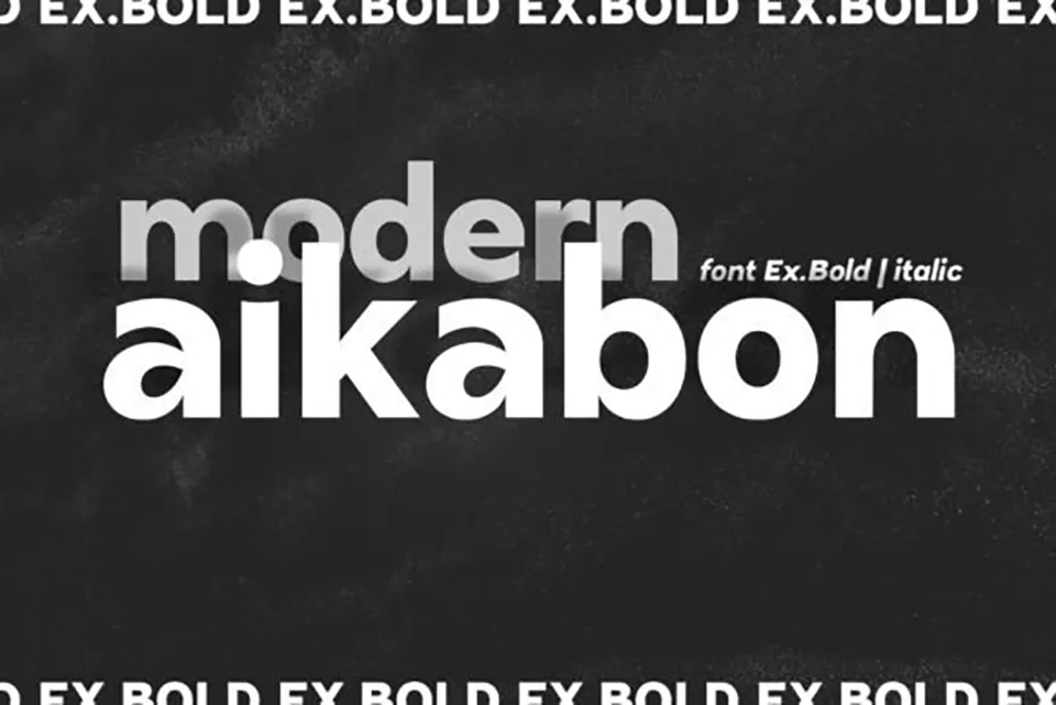 Aikabon Font