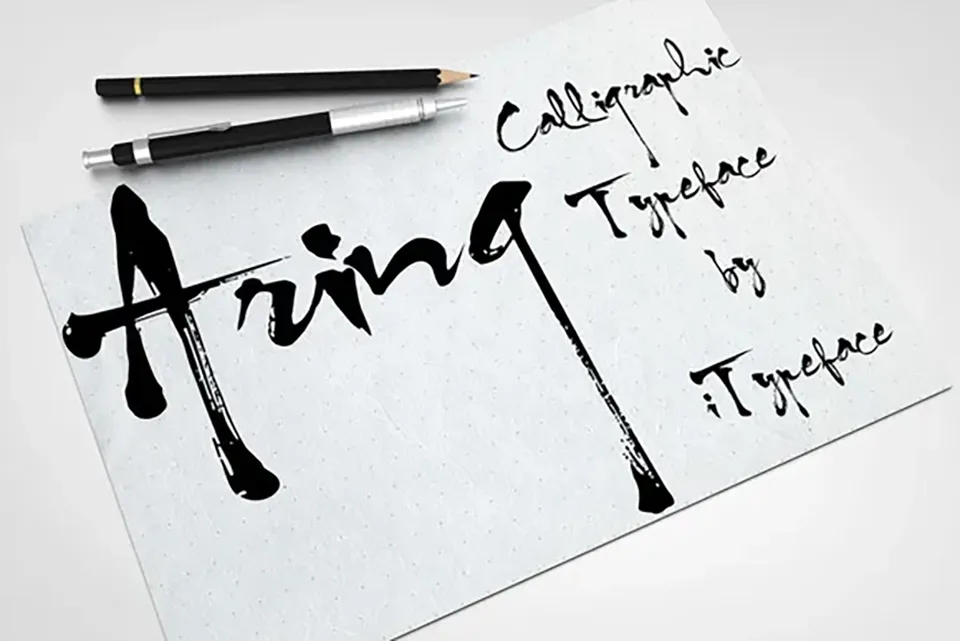 Aring Calligraphic Font