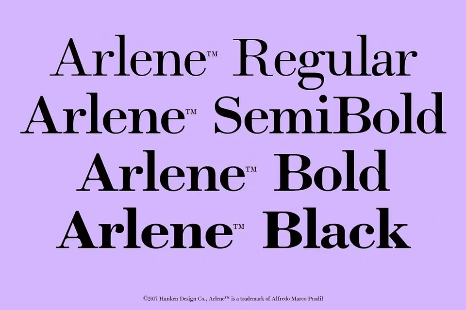 Arlene Font Family