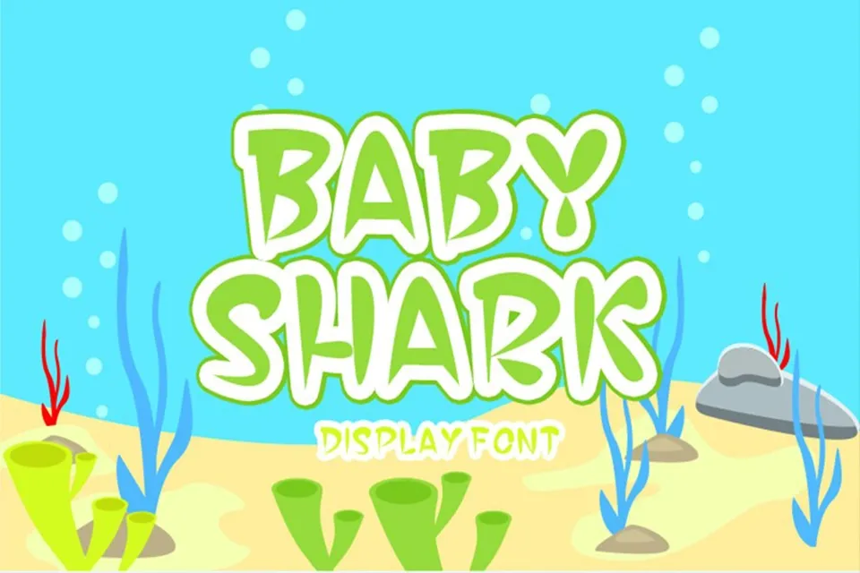 Baby Shark Display Font