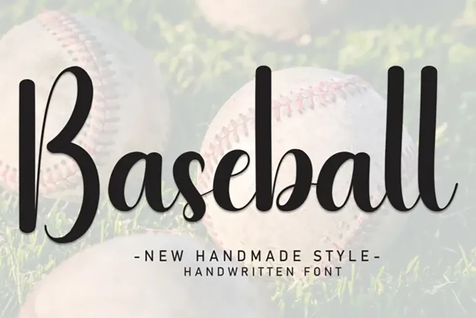 Baseball Script Typeface