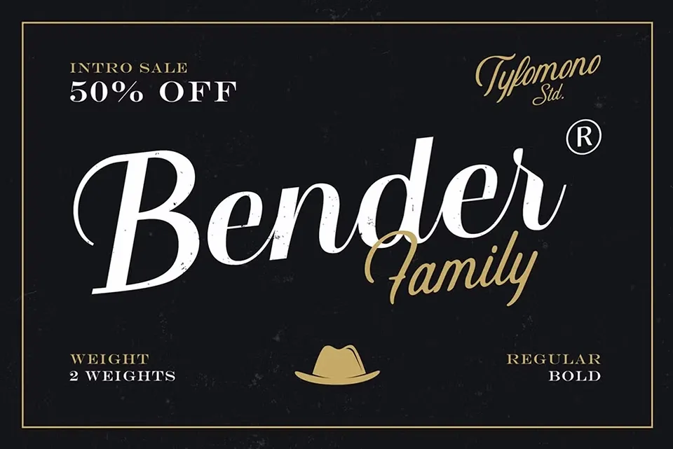 Bender Script Font