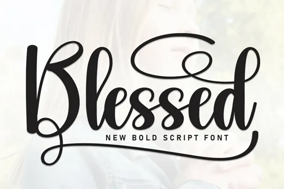 Blessed Script Typeface