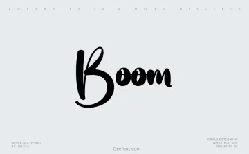 Boom Script Font