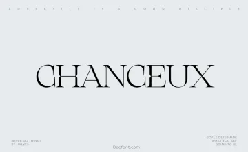 Chanceux Font