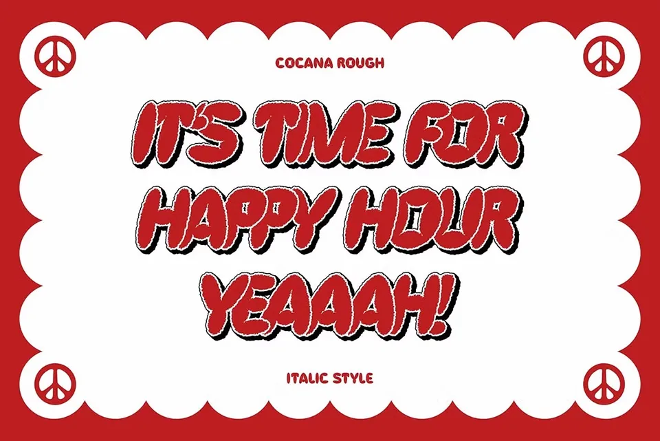 Cocana Rough Font