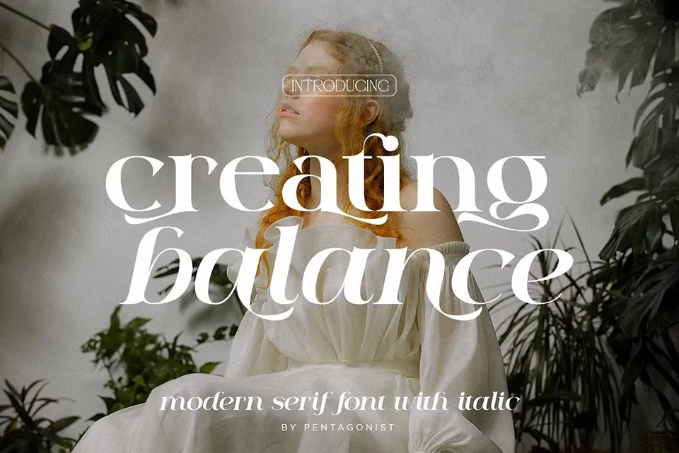 Creating Balance Font