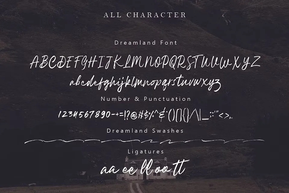 Dreamland Brush Font