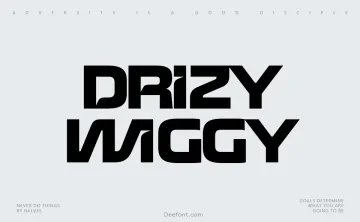 Drizy Wiggy Font