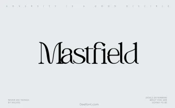 Mastfield Font