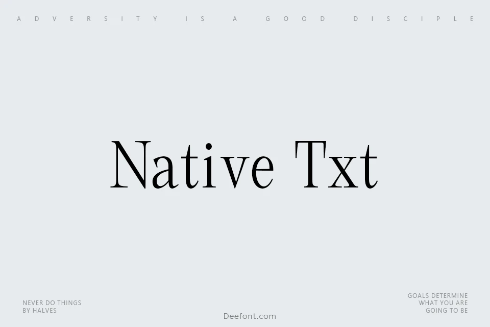 Native Txt Font
