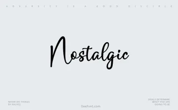 Nostalgic Font