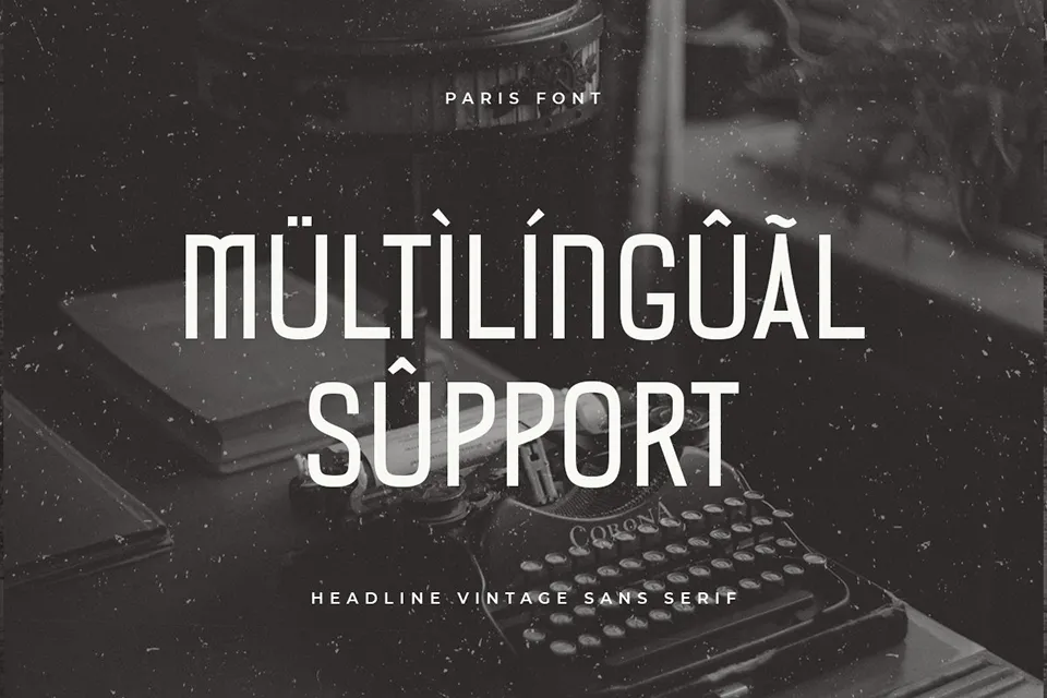 Paris Sans Serif Font