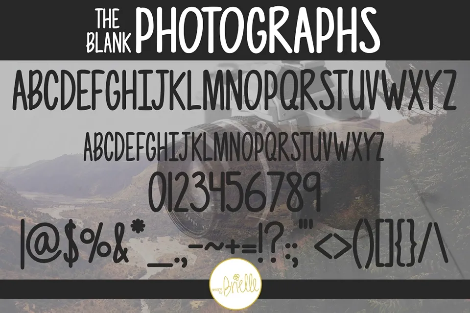 Photographs Font