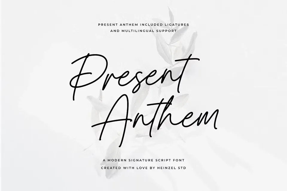 Present Anthem Font