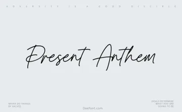 Present Anthem Font
