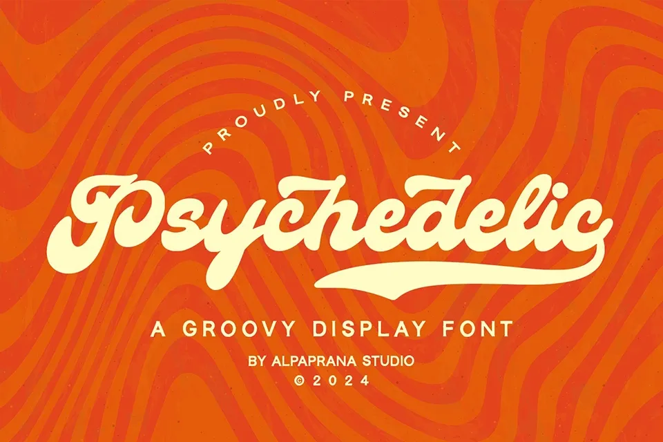 Psychedelic Groovy Font