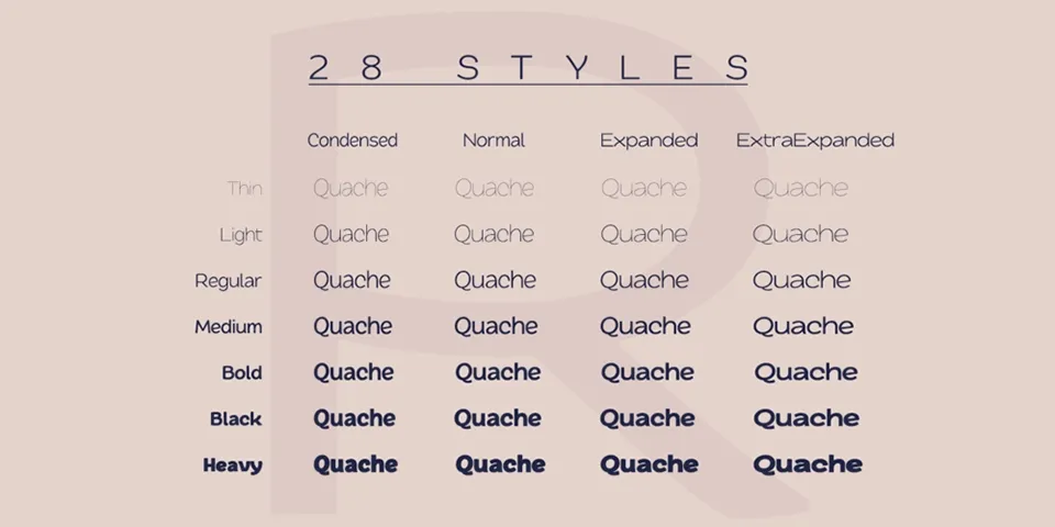 Quache Font Family