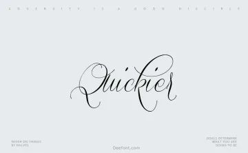 Quickier Font