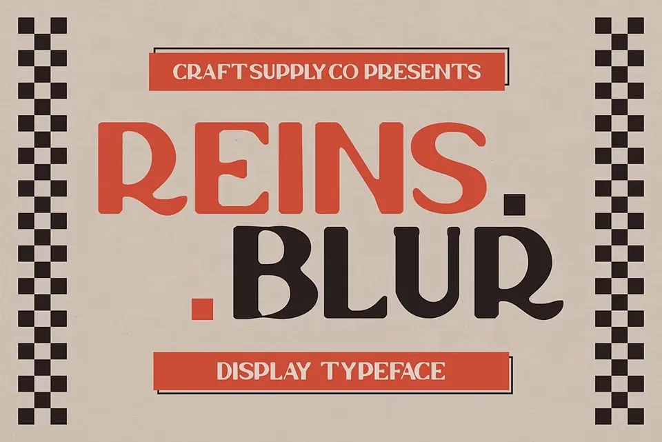 Reins Blur Font