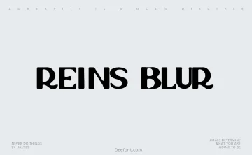 Reins Blur Font