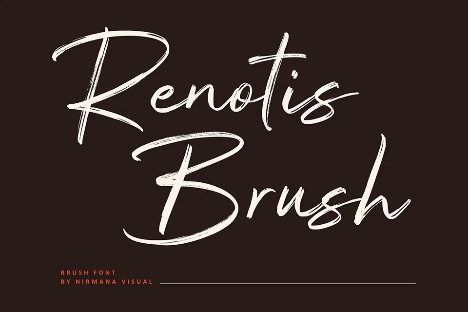 Renotis Brush Font