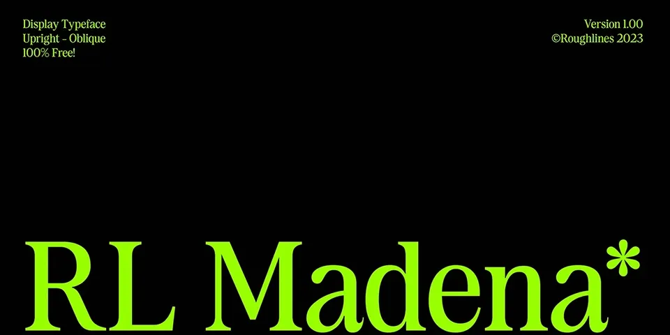 RL Madena Font Family