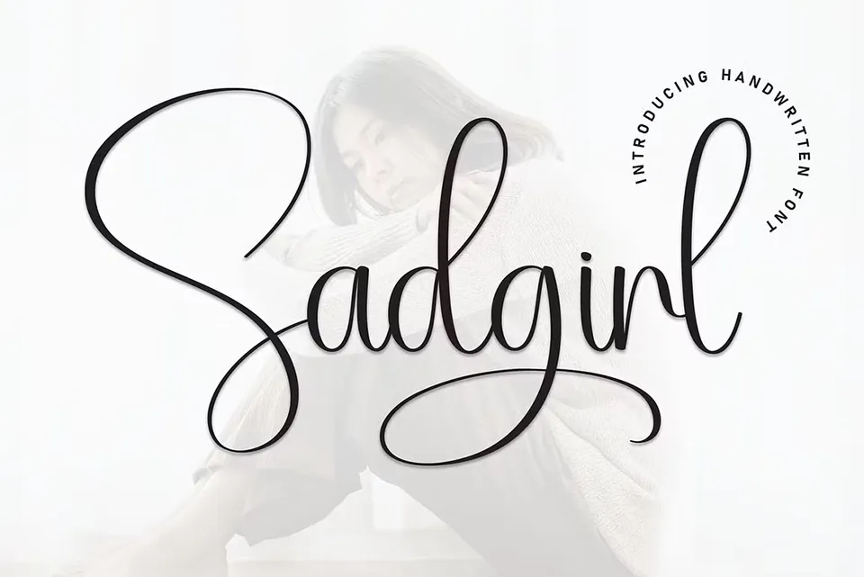 Sadgirl Calligraphy Font