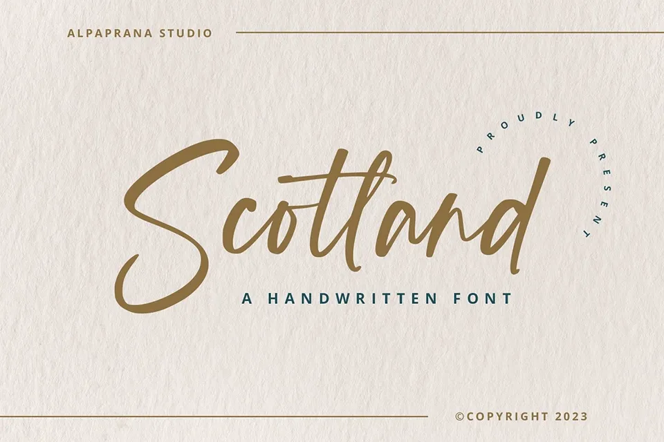 Scotland Script Font