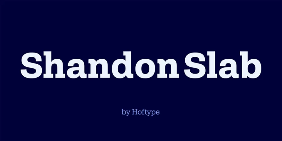 Shandon Slab Font Family