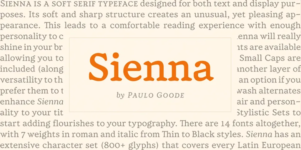 Sienna Font