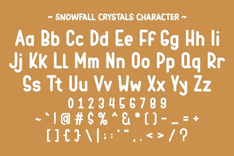 Snowfall Crystals Font