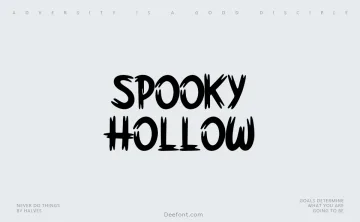 Spooky Hollow Font