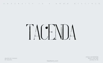 Tacenda Font