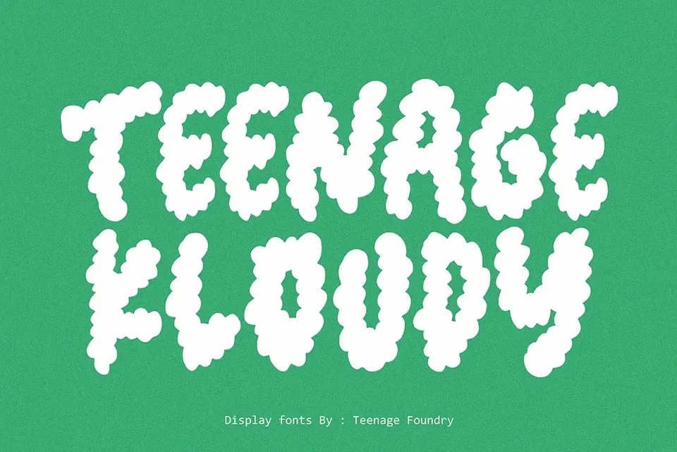 Teenage Kloudy Font