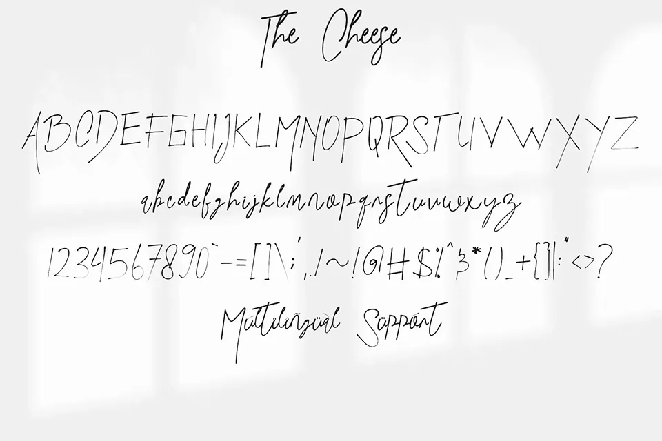 The Cheese Font