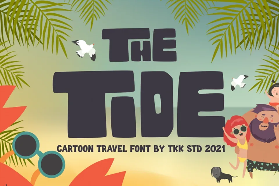 The Tide Display Font