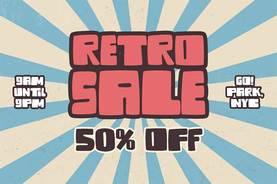 The Tide Display Font